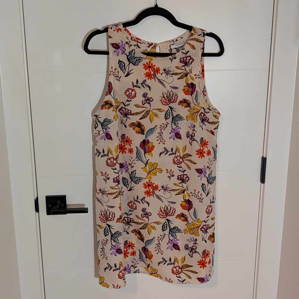 Glamorous Light Pink Floral Tunic Tank | size Medium